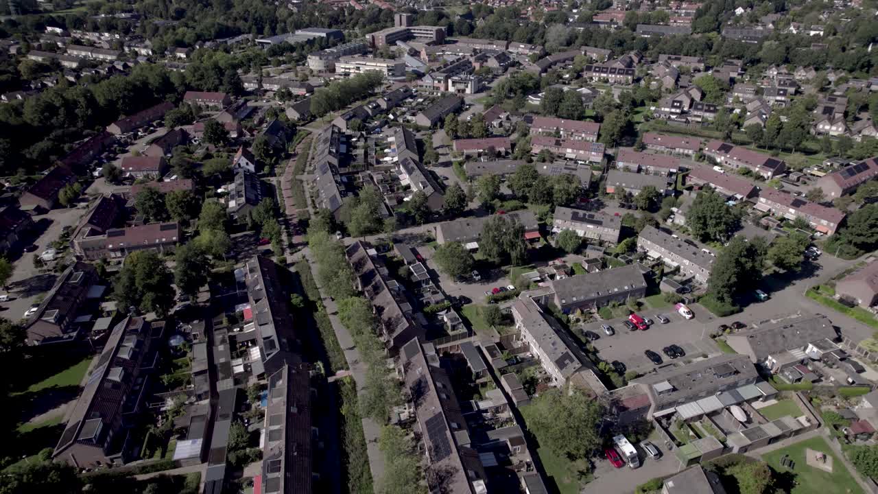 Veduta aerea di un quartiere residenziale nella periferia di Zutphen