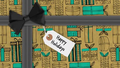 christmas gift in festive wrapping