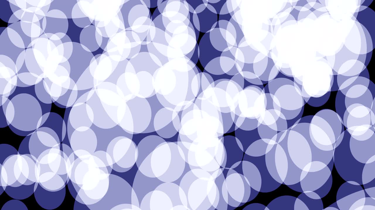 los puntos blancos abstractos son animaciones móviles aleatorias en fondo azul. animación de bucle sin costuras