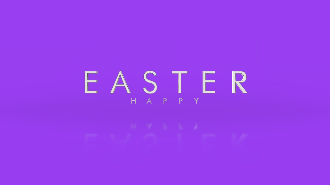 Testo elegante 'Buona Pasqua' su sfumatura viola