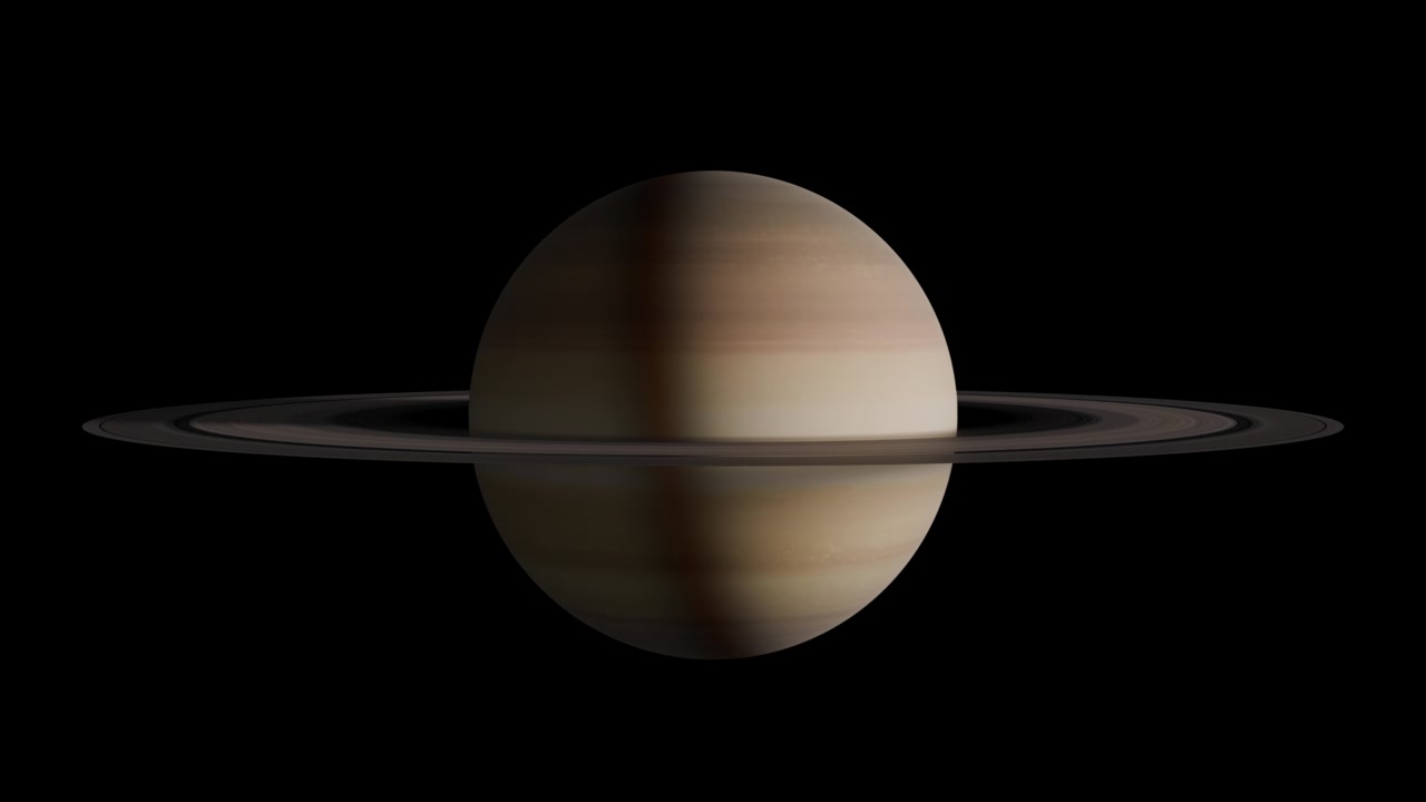 Saturn Loop with Alpha Channel