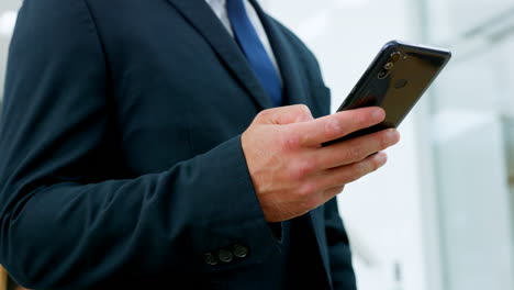 businessman using smartphone