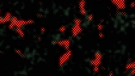 Random-digital-dots-pattern-on-black-screen