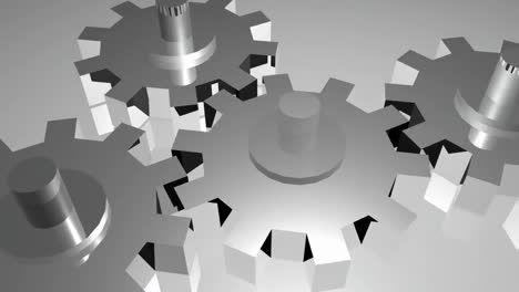 stock animation of cogs and gears in motion