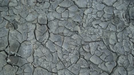 cracks have appeared in the ground due to lack of rain for many days