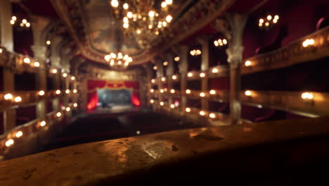 empty opera house at night