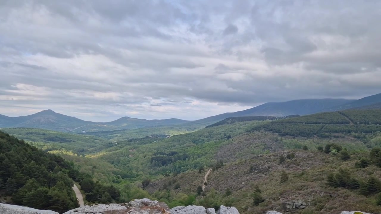 El embalse de Navamuño. Candelario, España.