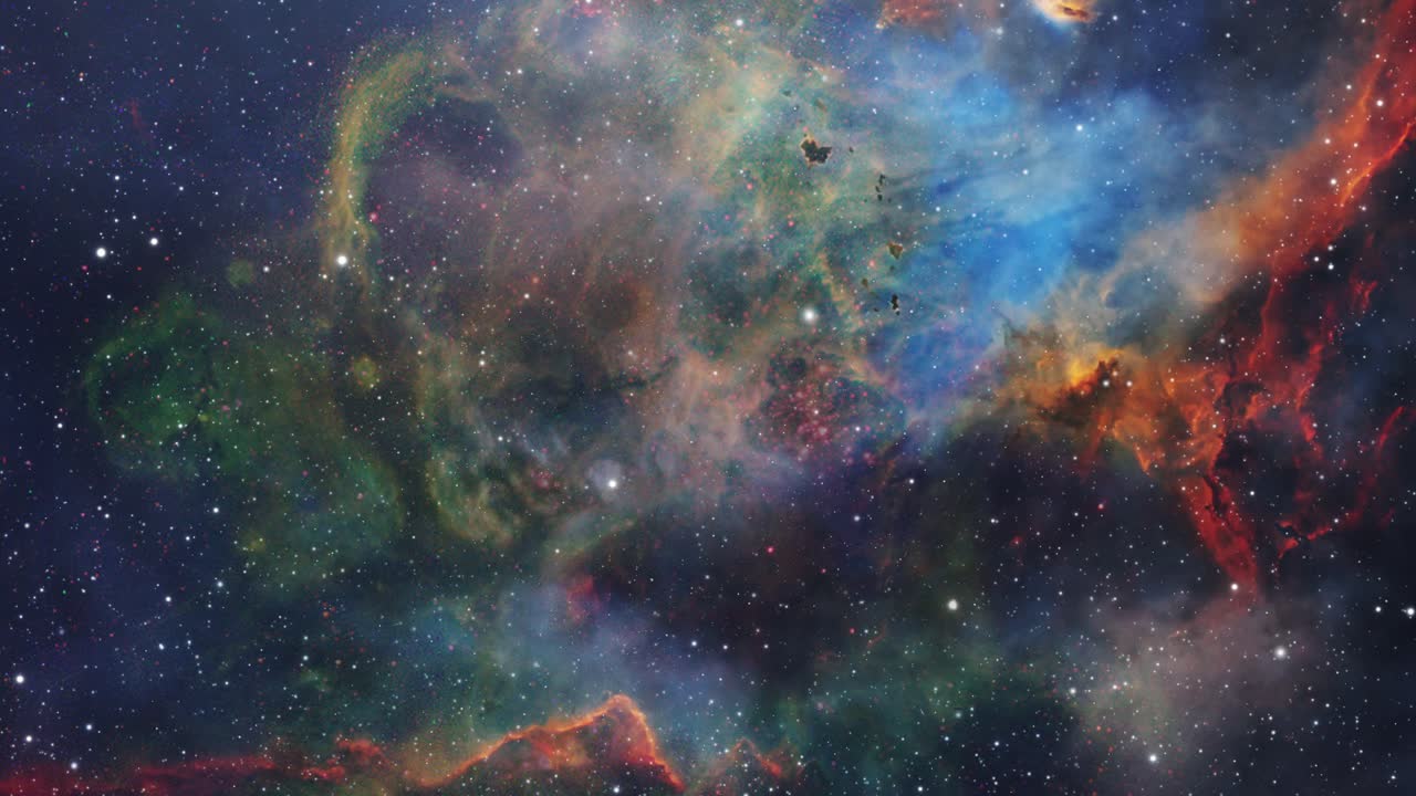 vista, universo y nebulosa 4k