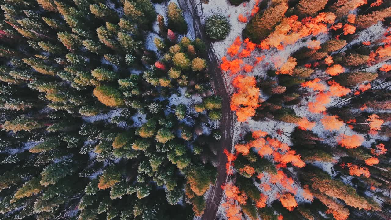 Choc aérien de l'hiver et de l'automne