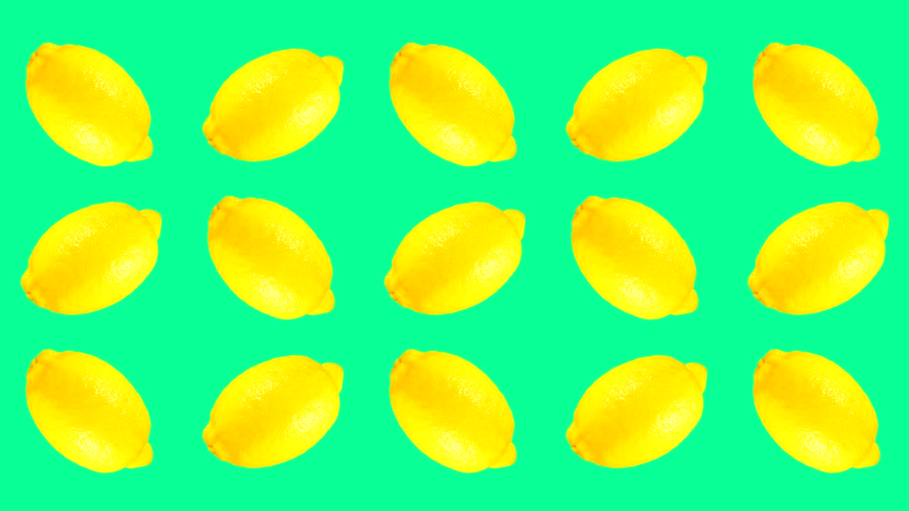 Abstract background with yellow lemons