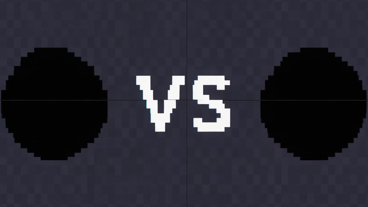 Digital Glitch Animation Featuring Versus Text