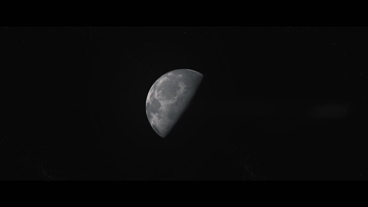 Lua vista do espaço