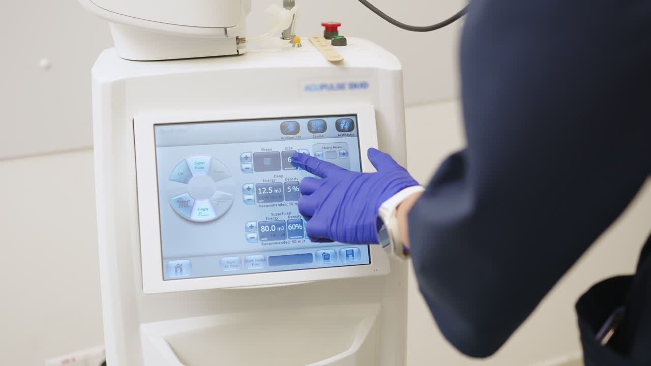 dispositivo médico de funcionamiento con pantalla táctil