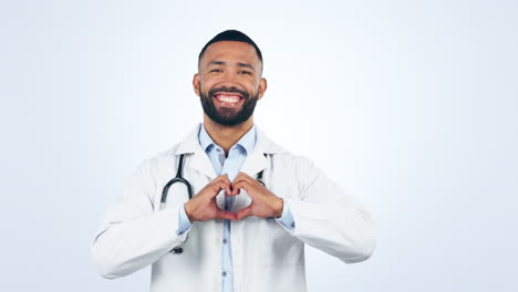 Doctor,-man-and-heart-hands-for-health-and-face