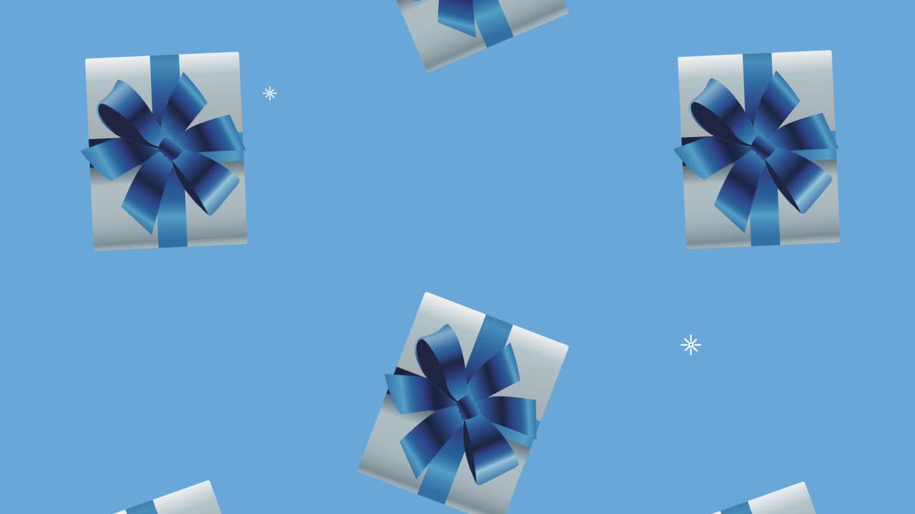 las cajas de regalos presentan animación de patrones