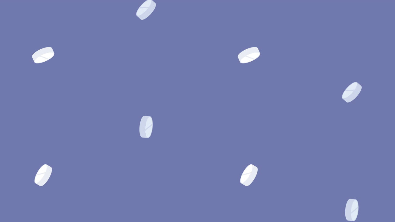 약, 마약, 의료 패턴 애니메이션