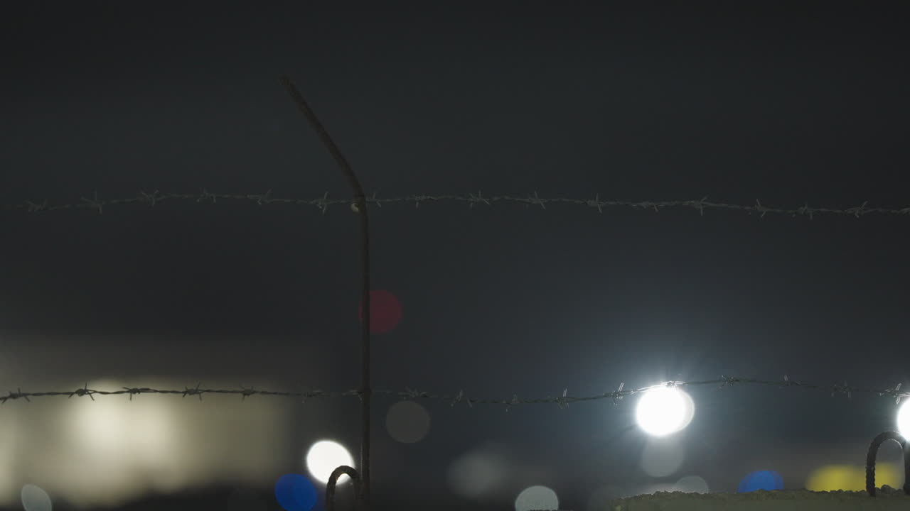 밤에는 가시선 울타리