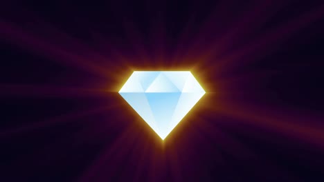 brillante joya de diamante con brillo mágico bucle sin costuras. riqueza élite concepto de lujo