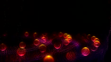 abstract rotate particles