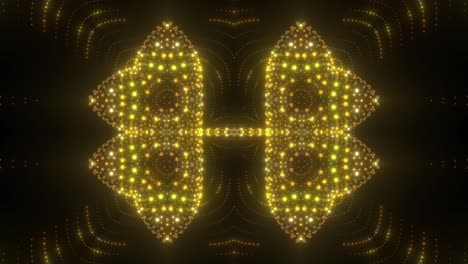 golden symmetrical abstract visuals