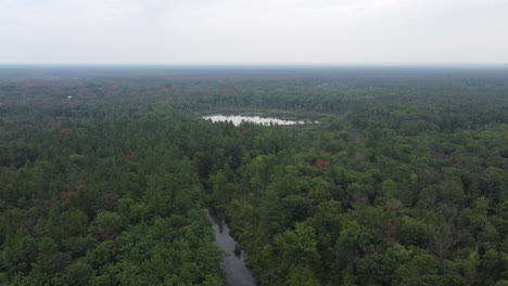 Michigan-Lake-County-Baldwin-Michigan-Drohne-Luftaufnahmen-Des-Flusses