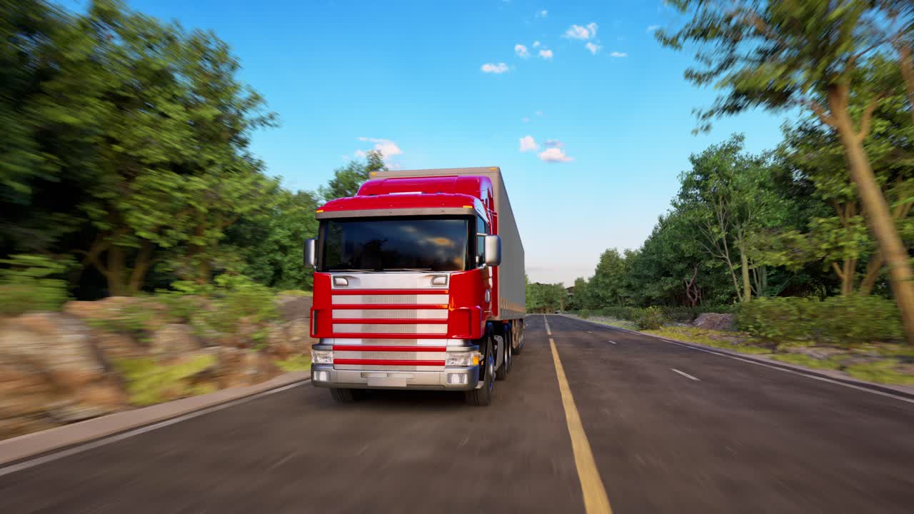 Truck On Road, Freight Transportation, Mode Of Transport, Transportation, Truck