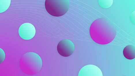 Trendy abstract background with gradient balls.