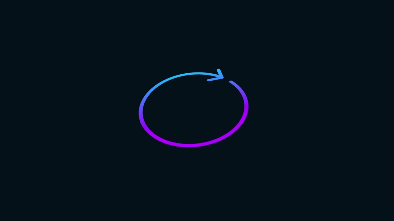 refresh icon icon animation. gradient color