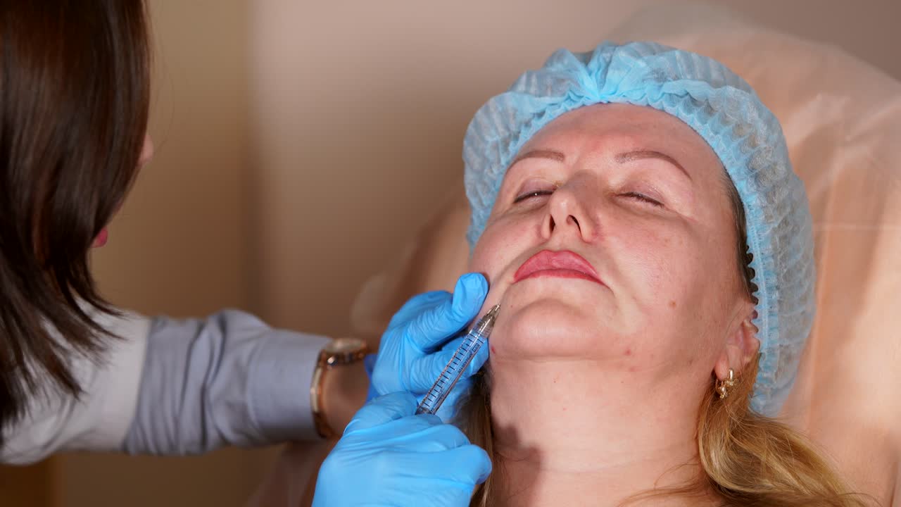 procedimiento de inyección cosmética