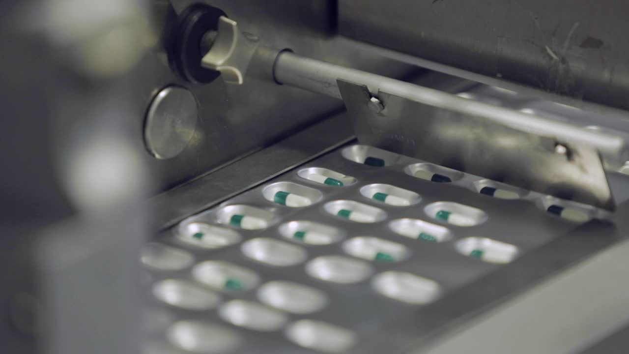 제약 실험실에서 의료 알약