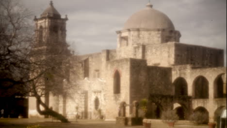 this is a time lapse of the mission san jose in san antonio, tx