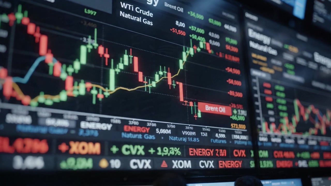 Analisi delle Tendenze di Mercato: Uno Sguardo Ravvicinato al Settore Energetico dei Dati di Trading del Petrolio Greggio WTI e Brent con Grafici e Fluttuazioni dei Prezzi in Tempo Reale