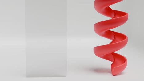 red spiral slide 3d model