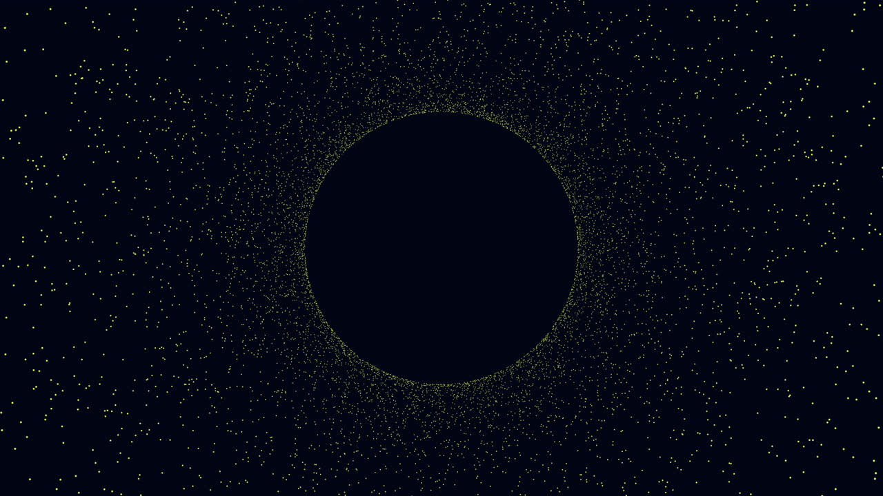 다크 갤럭시 6의 비행 공간 먼지와 반짝임