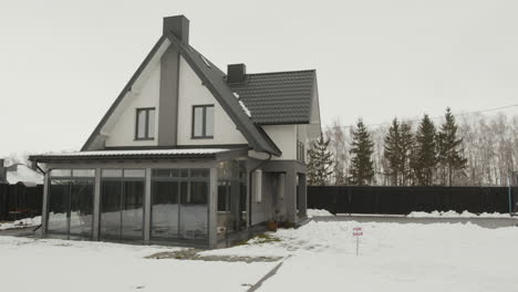 for sale banner on a house