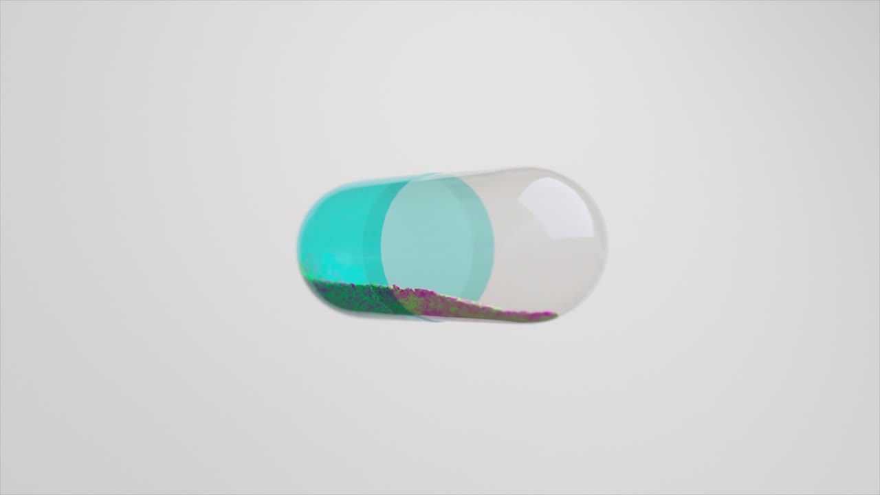 capsula médica renderizada en 3d