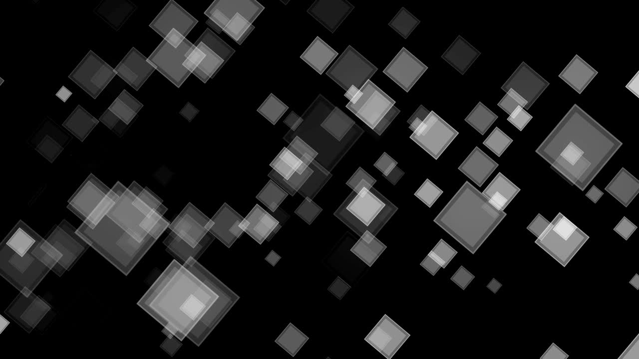 사각형으로 된 애니메이션 배경, 디지털 3d 렌더링