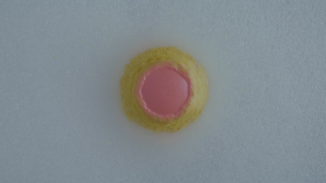 Small Pink and Yellow Dessert
