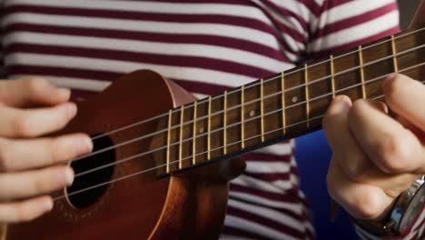 teenage musicians rehearsing