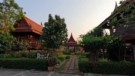 a serene tour of a classic thai house and garden.