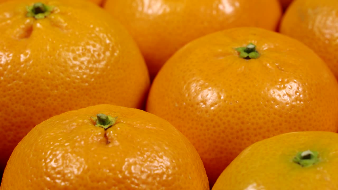 el fondo de las mandarinas frescas