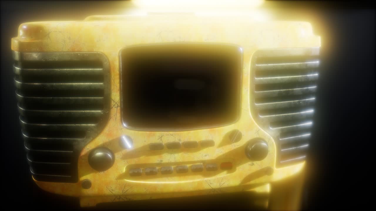 구식 빈티지 레트로 라디오