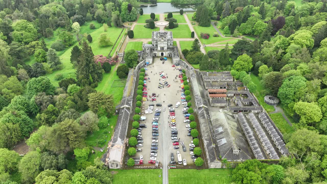 Classic Car Show at a Historic Castle Estate