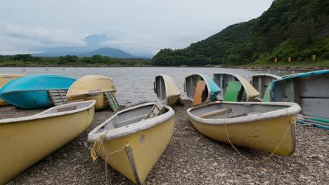 old boats on the shore