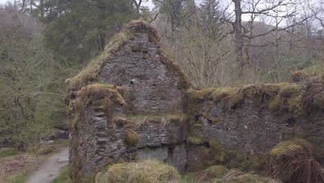 wide shot of the old ardkinglas mill in cairndow