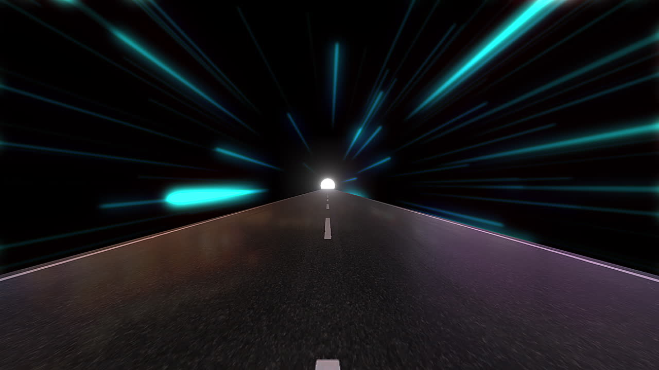 공간과 시간을 통해 레트로 도로 여행