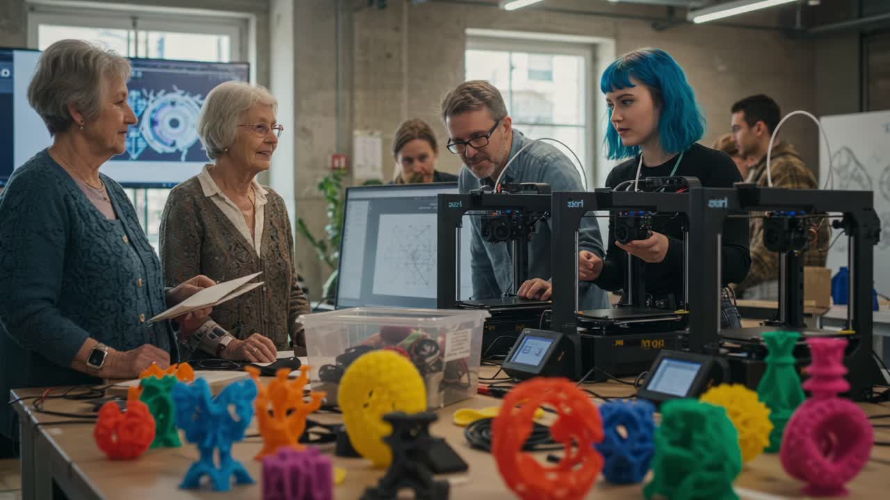 Envolvimento de todas as gerações na impressão 3D: uma oficina criativa que demonstra colaboração, inovação e aprendizado por meio de experiências práticas com tecnologia moderna