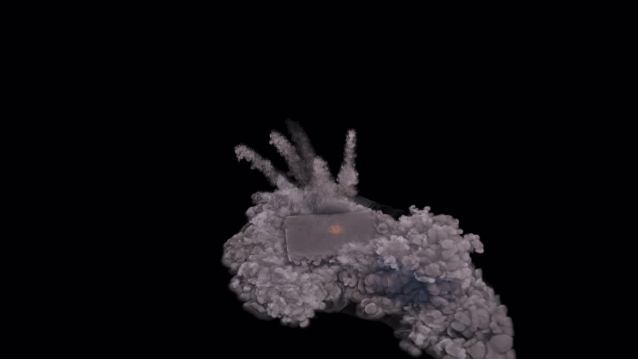 simulación de explosión