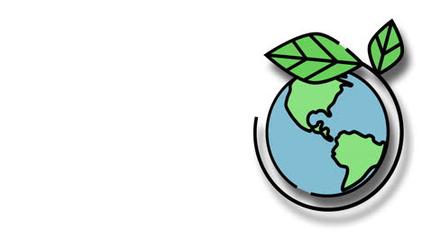 earth with green leaves - eco-friendly and sustainable