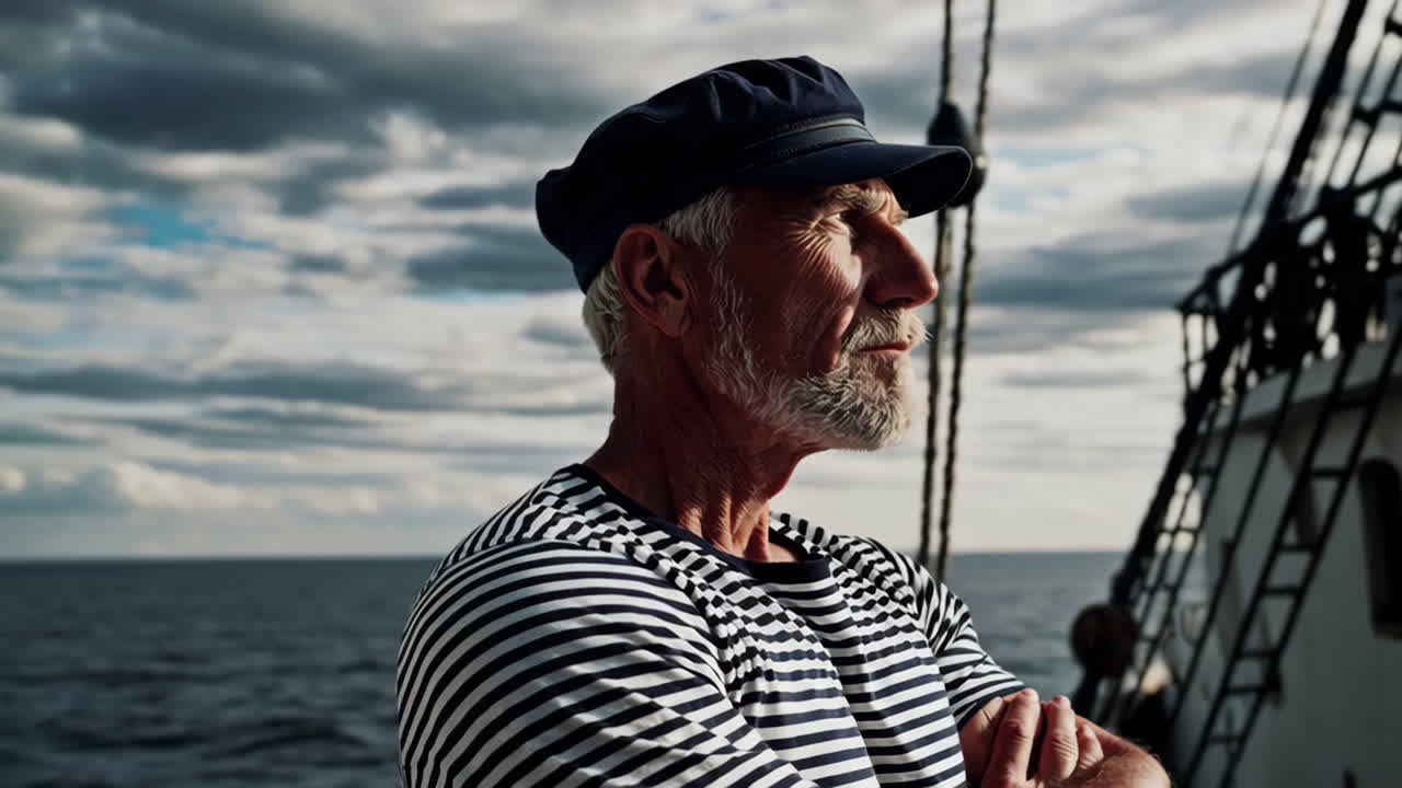 A Senior Sailor on Deck